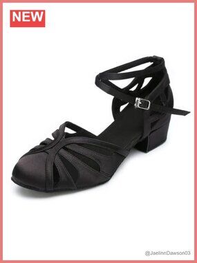 Women's Ballroom Dance Shoes, Closed Toe Low Cuban Heel